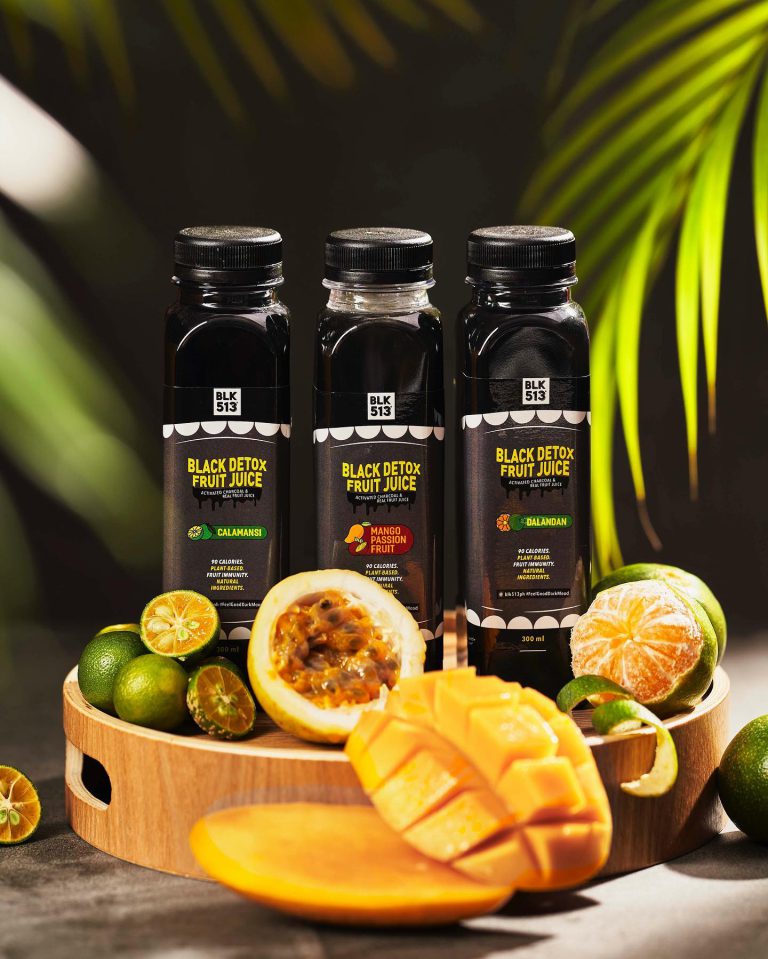 BLK513PH Detox Fruit Juice product advertising photography featuring new different flavors.